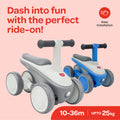 MOON Dasher Kids Balance Bike Kids cycles for 1-3 years-Grey