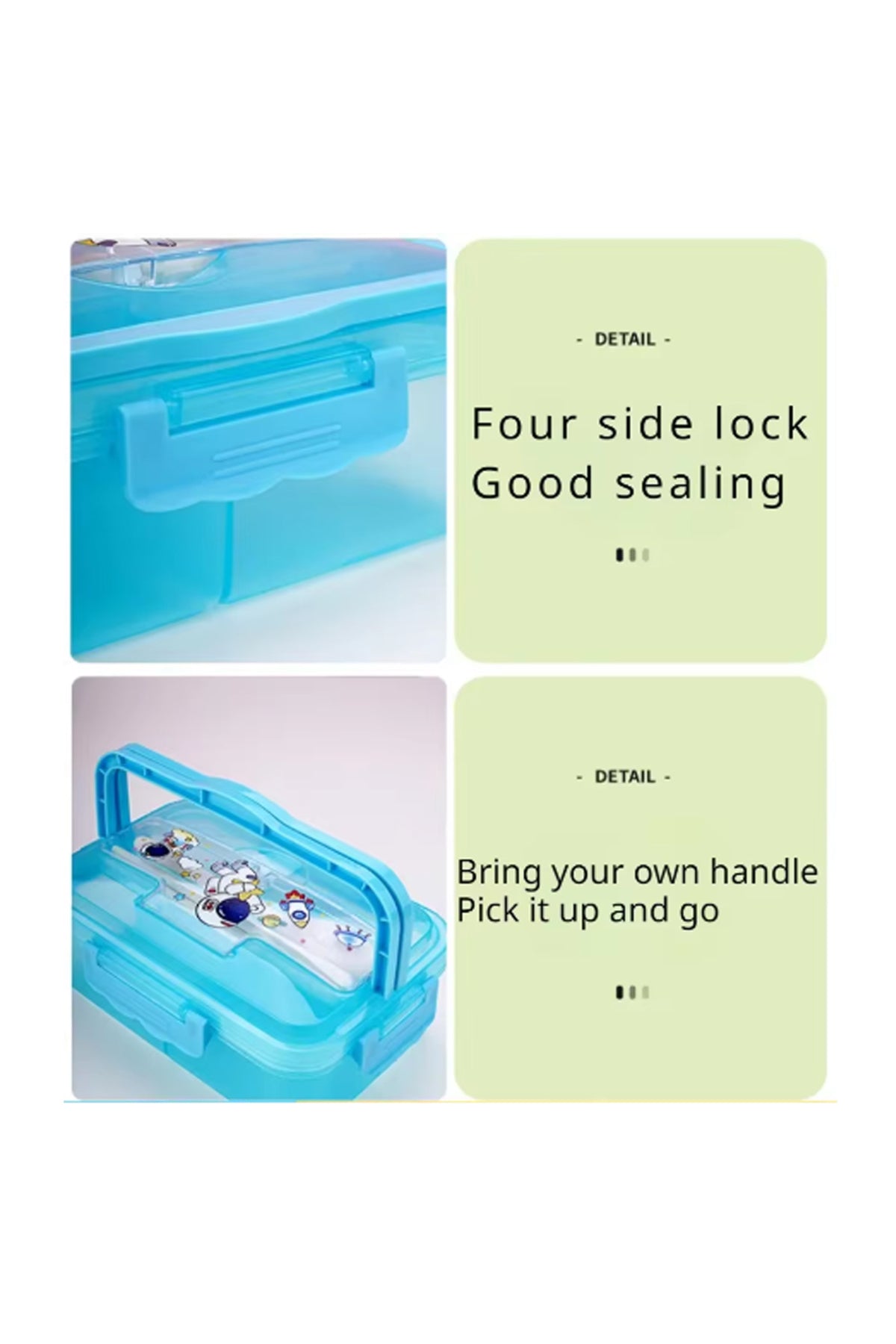 Star Babies - Lunch Box With 4 Compartment - Blue