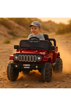 Urban Tots 908 Battery Operated Jeep For Kids, Battery 6V4.5Ah/20Hr, Tyre Motor 15000 Rpm, Steering Motor 7000 Rpm - Multicolor