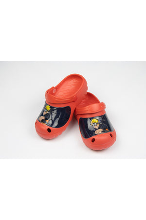 Naruto Kids Clogs Lightweight & Comfortable Slip-On Footwear For Boys – Red