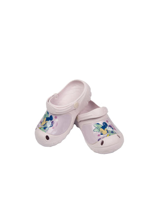 Minnie Mouse Kids Clogs – Lightweight & Comfortable Slip-On Sandals –Girl | Light Pink