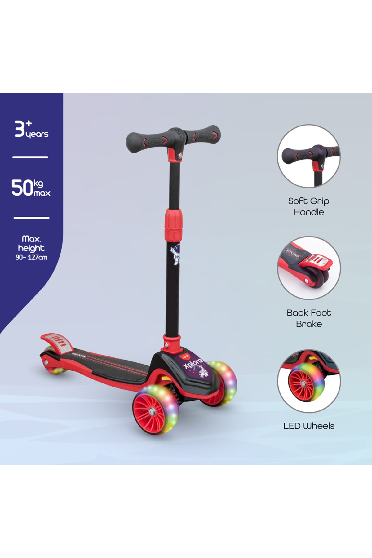 MOON Xplora Baby Scooter - Red