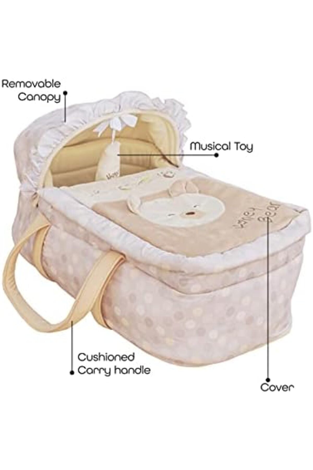 MOON Moses Basket - Honey Bear