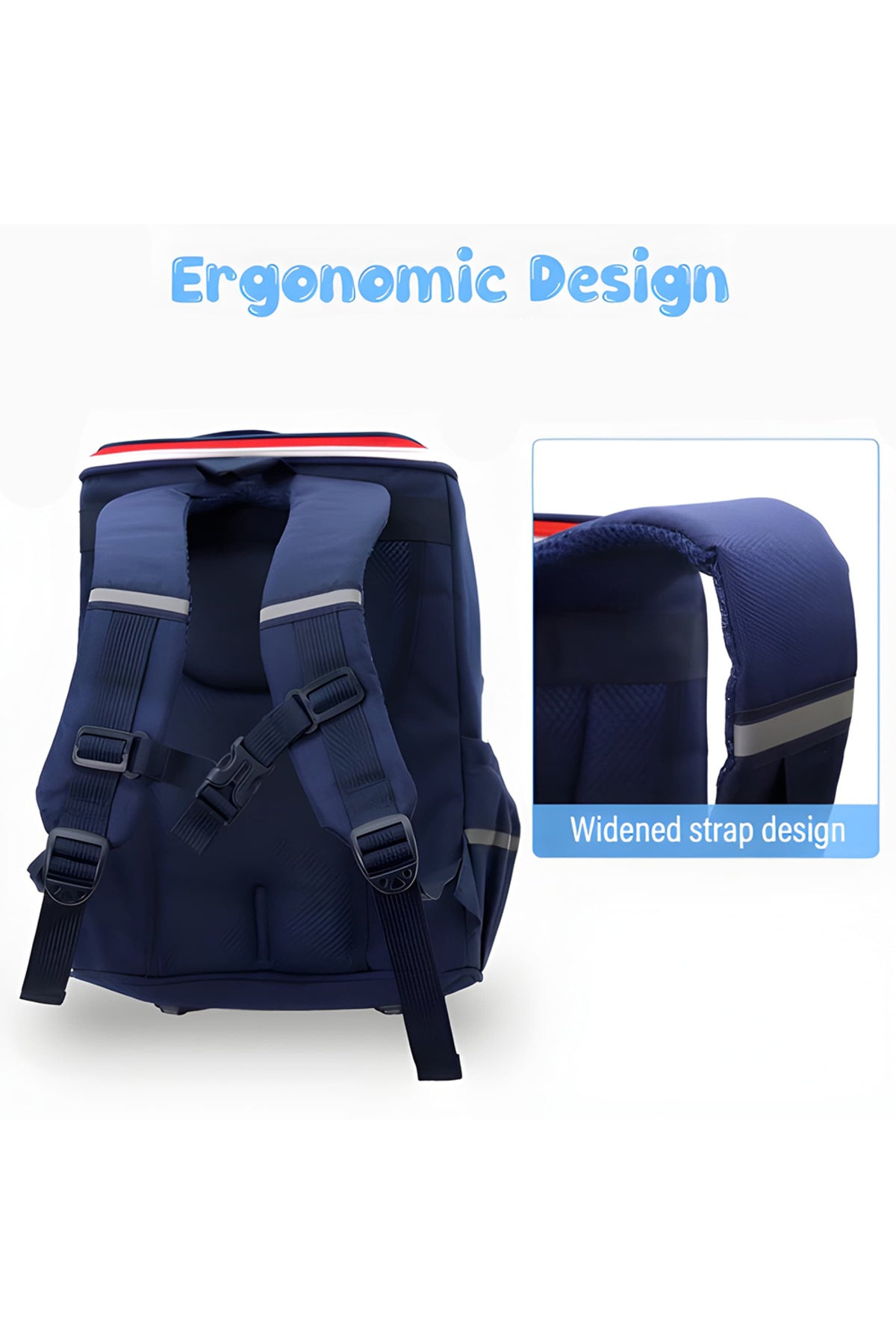 Cocobee-Stylish & Classic Backpack, 14.9 Inches, Comfortable Fit, Durable Design – Blue