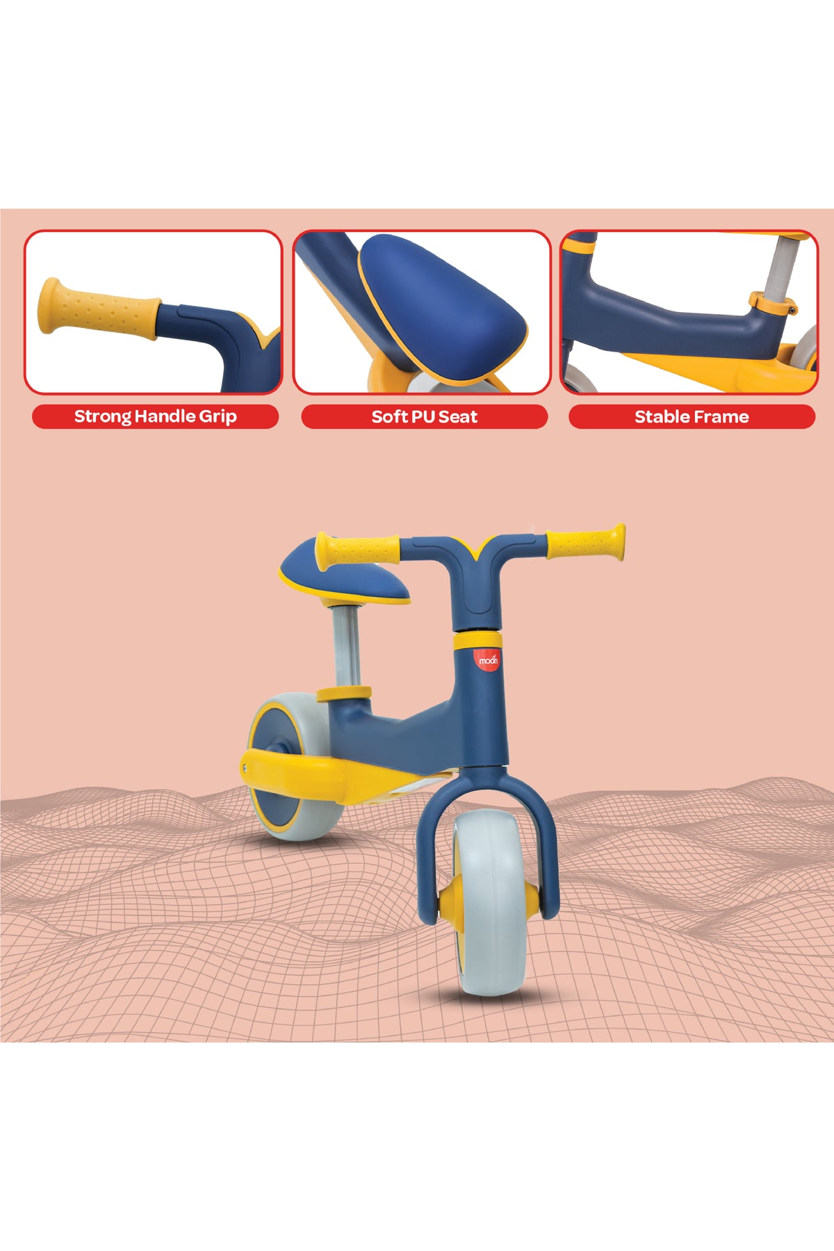 MOON Little Marvel Baby Balance Bikes -yellow
