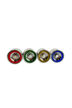 Galaxy Metal Yo-Yo Toy Set, 4 Mixed Colors, Smooth Spin Beginner YoYo for Kids and Adults, Classic Skill Toy for Hand-Eye Coordination, Party Favor Return Gift, Durable Body