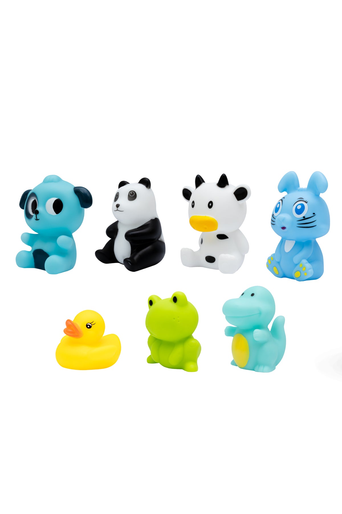 Moon  Splash and Play Baby Bath Toys with Squeaker for Toddlers -Pack of 7
