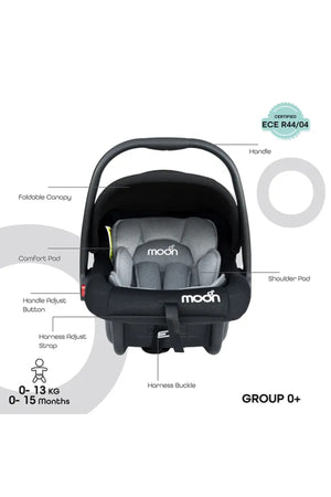 MOON Kido Baby Booster Car Seat with isofix- Grey