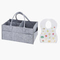 Star Babies - Caddy Diaper Bag w/ Disposable Bibs - 20pcs - Grey
