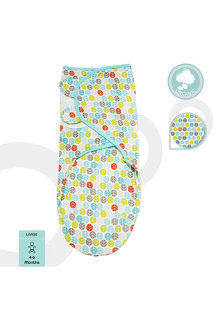 MOON Organic Swaddler - Blue