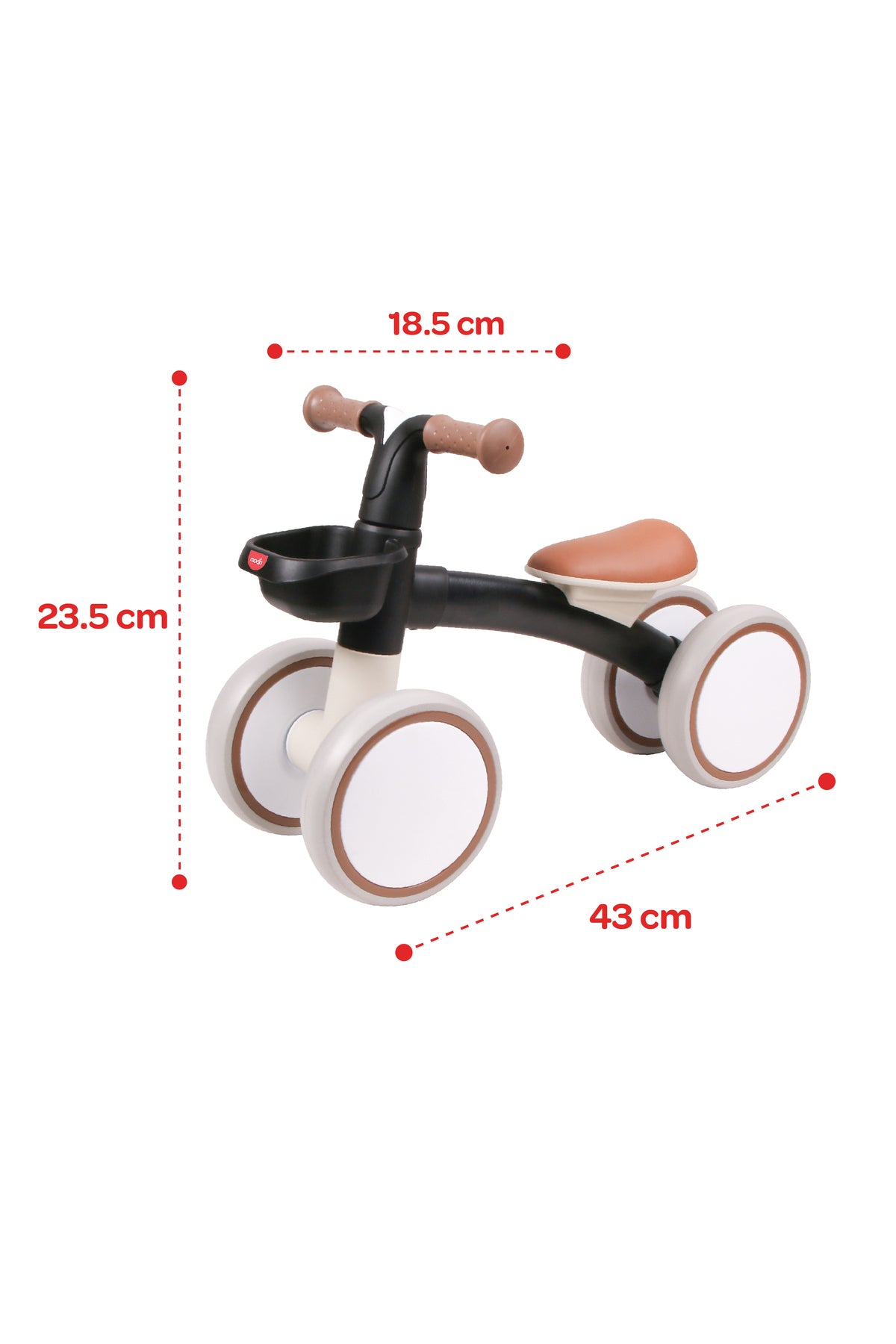 MOON Glide Baby Balance Bike -Black
