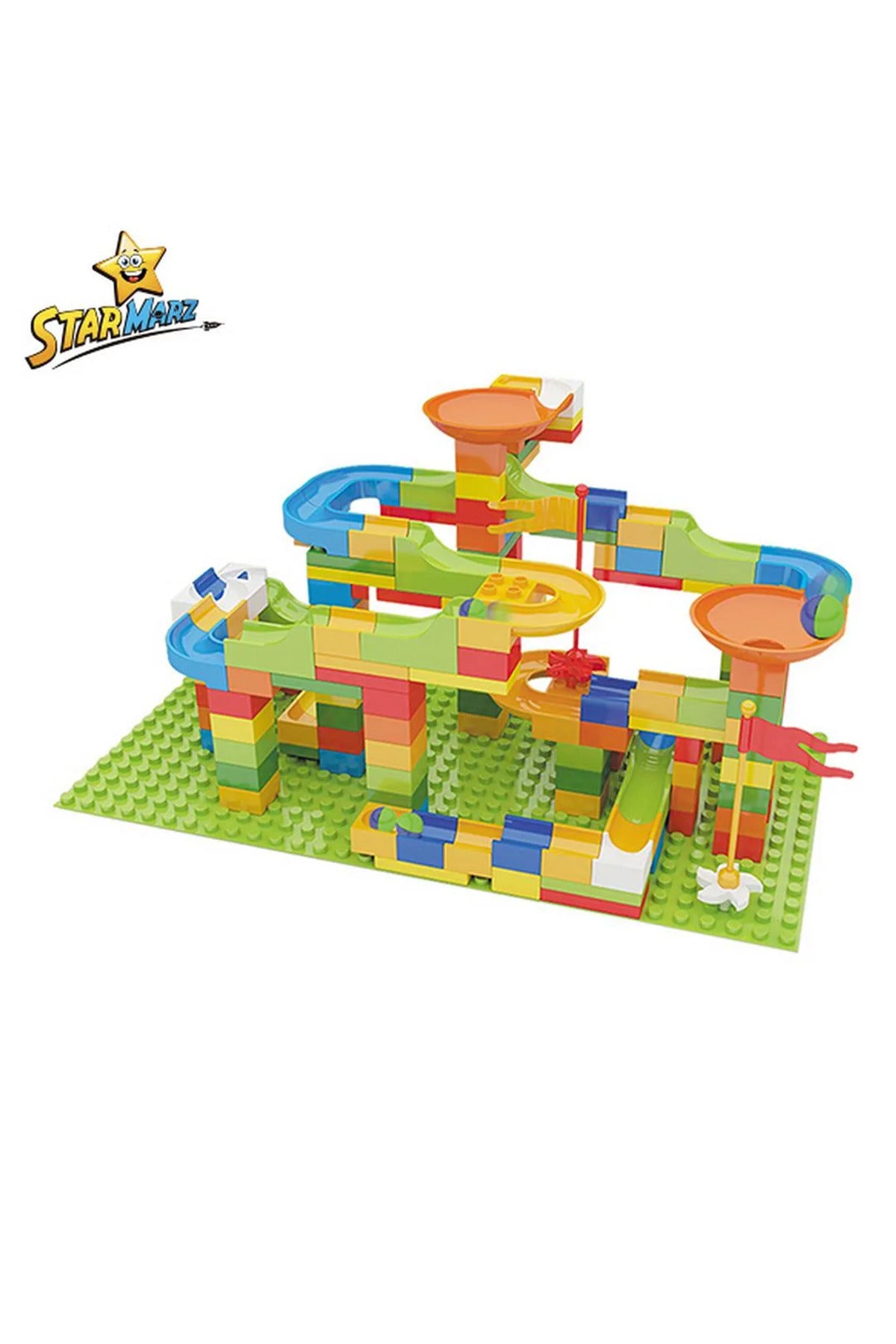 StarMarz 178-Piece Building Blocks Set With Table, Chair, Storage & Pen – Multicolor