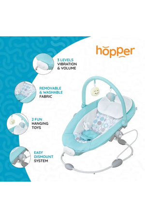 MOON Hopper Baby Bouncer  - Blue