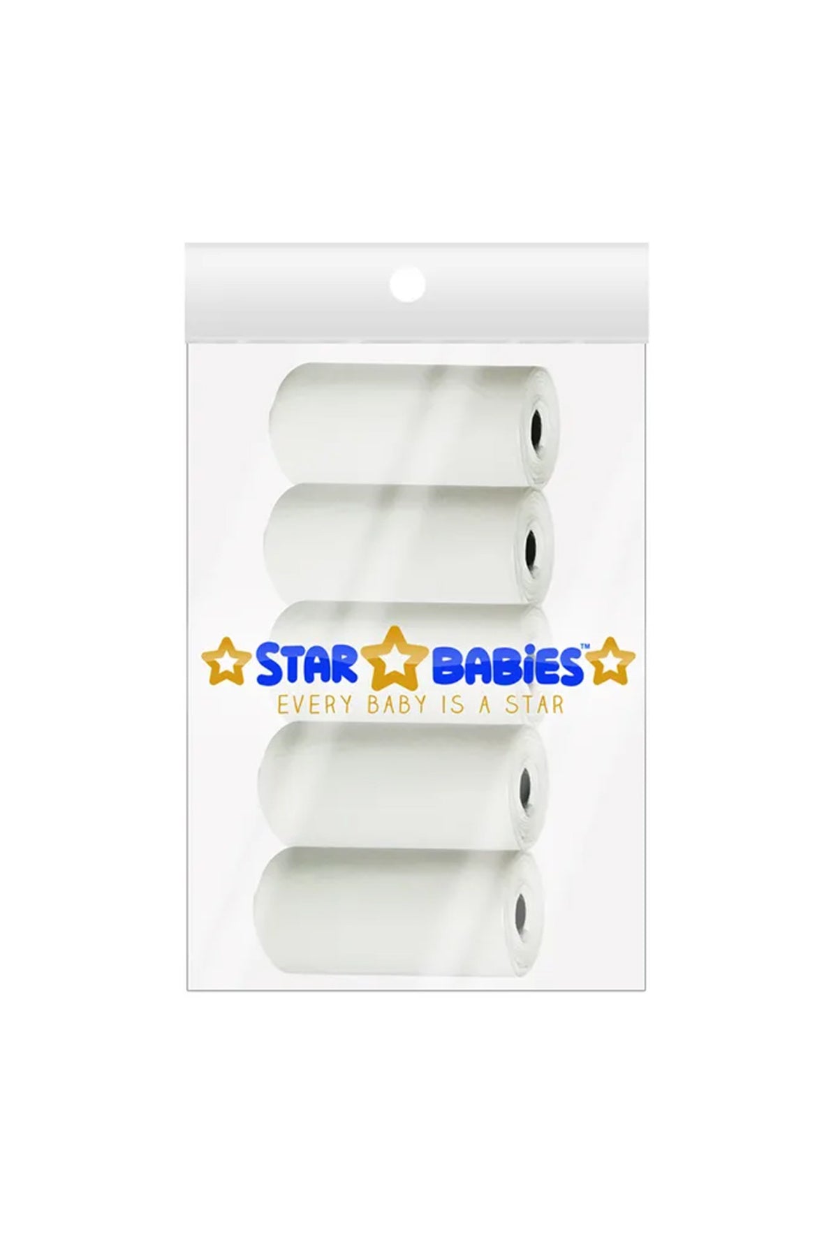 Star Babies - Scented Nappy Bag Pack of 5/75 Bags - White