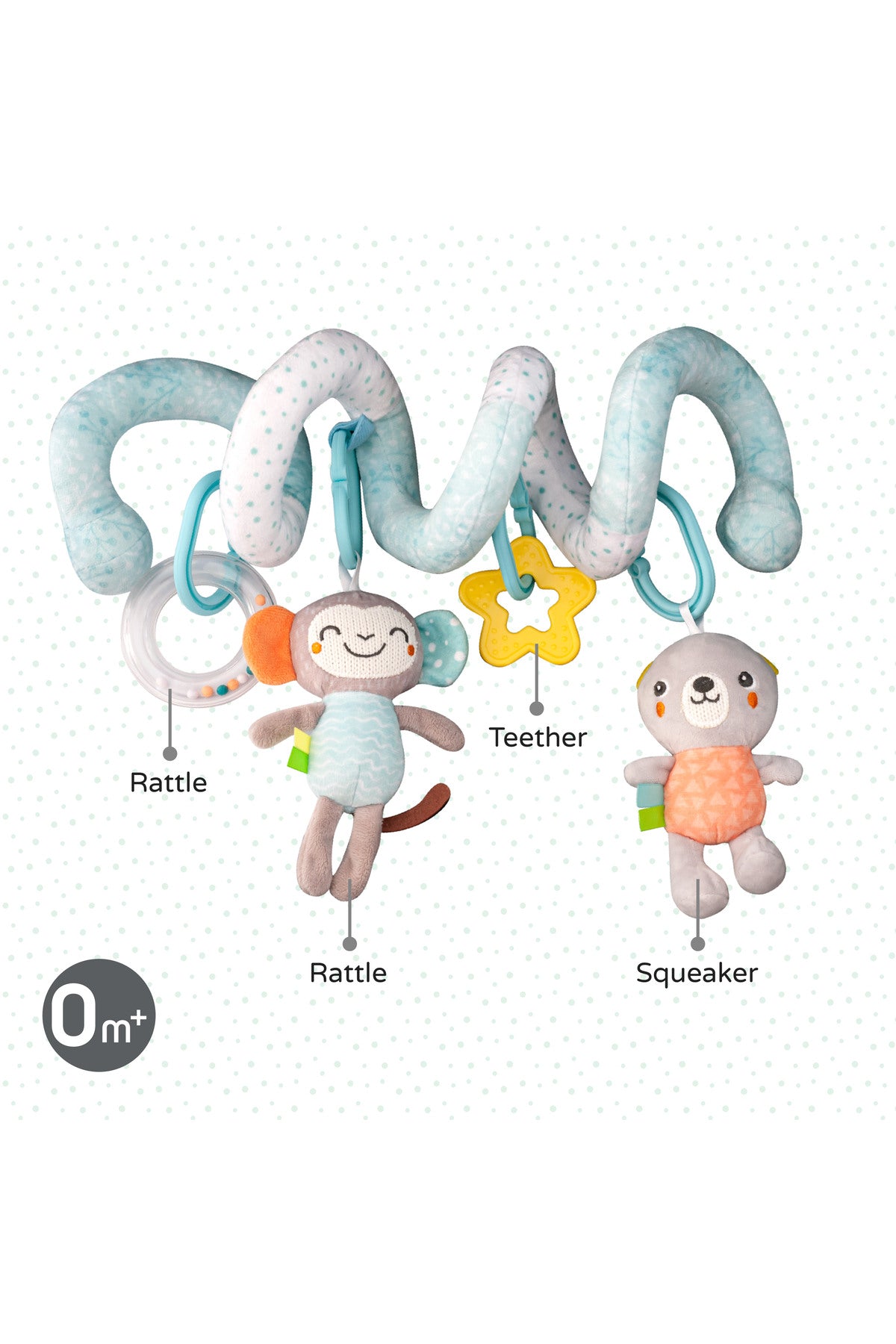 MOON Jungle friends Activity Spiral Toy