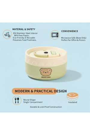 Star Babies - Stainless Steel Mnii lunch box/ food jar combo for food/soup /salad