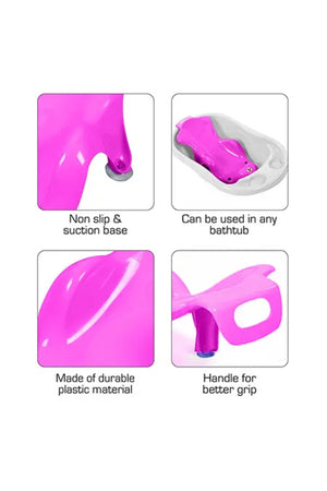 SunBaby - Anti Slip Big Plastic Bath Chair Seat Sling - Pink