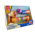 Little Learners  Puppy Learning Blocks - Alphabet Blocks for Kids, 10 Blocks Set