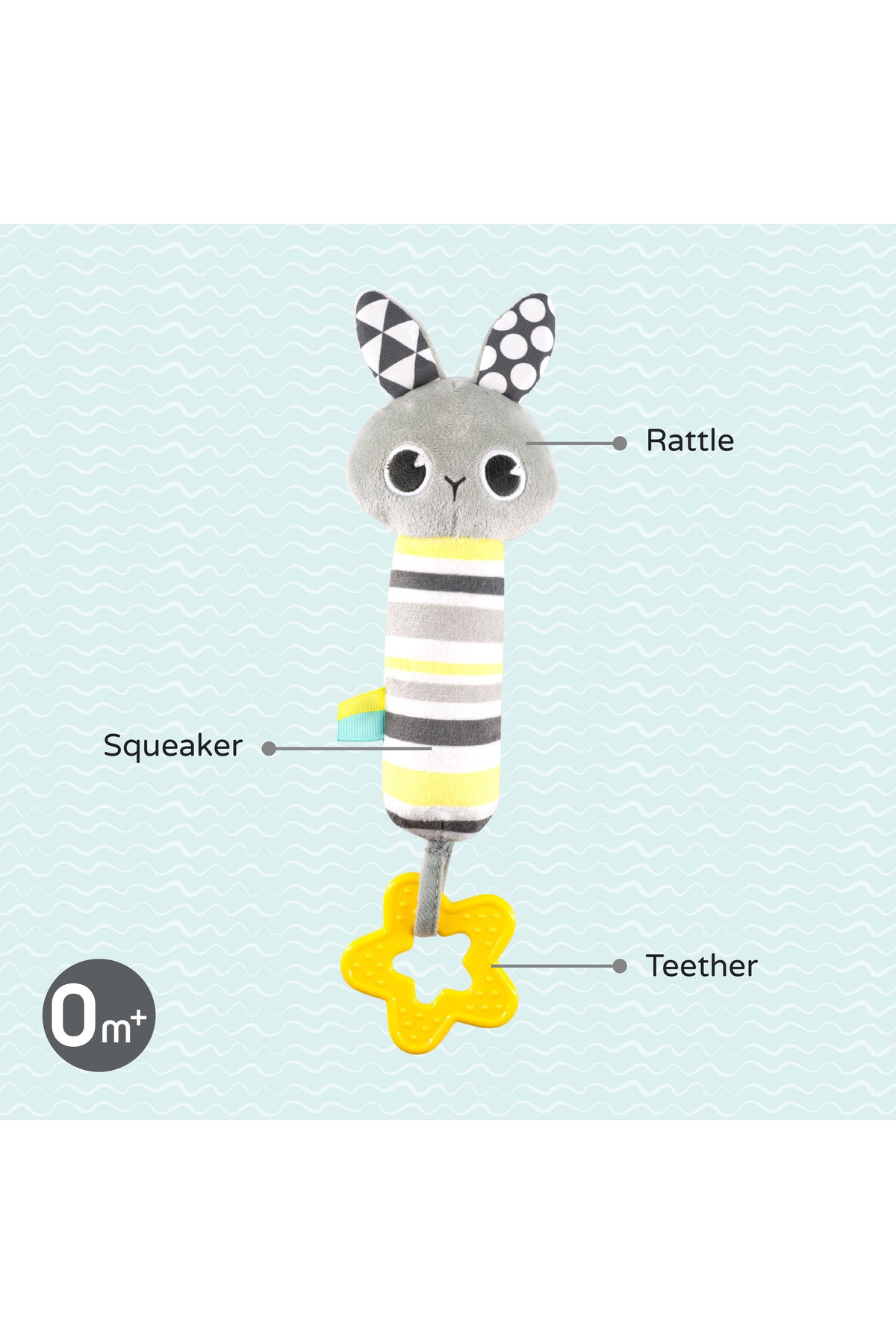 MOON A good night soft Rattle toy (Bunny)