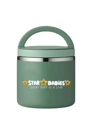 Star Babies - Stainless Steel Food Jar - Green - 500 ml