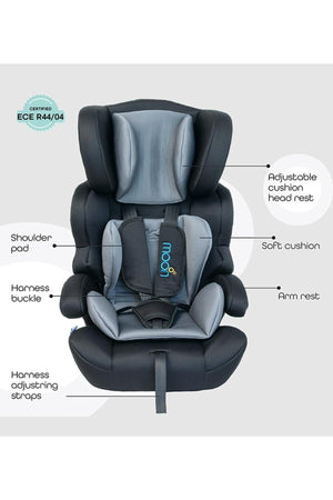 MOON Tolo - Baby/Kids Car seat (Group-1,2,3) - Navy Blue