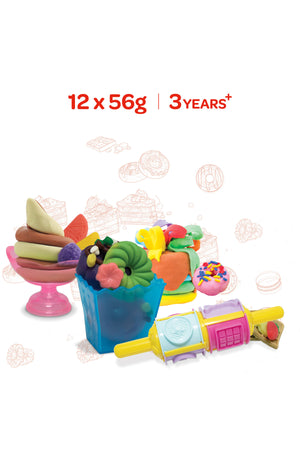 MOON Kid's Dough Bakery Rollz. 12 x 56g/2oz dough pot.