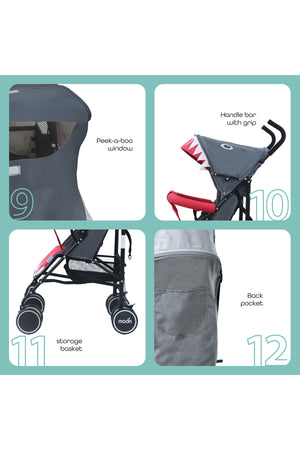MOON Safari - Stroller Character - Shark