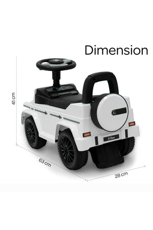 Moon  Licensed Mercedes Ride on Sports Car-for Kids 12–36 Months – Push Car, Foot-to-Floor Ride On – White
