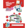 Multiprint Kuromi Greeting Card Maker Set – 30 Stickers, 20 Greeting Cards, Stamp Pad, 5 Stampers & 10 Markers – 100% Made in Italy