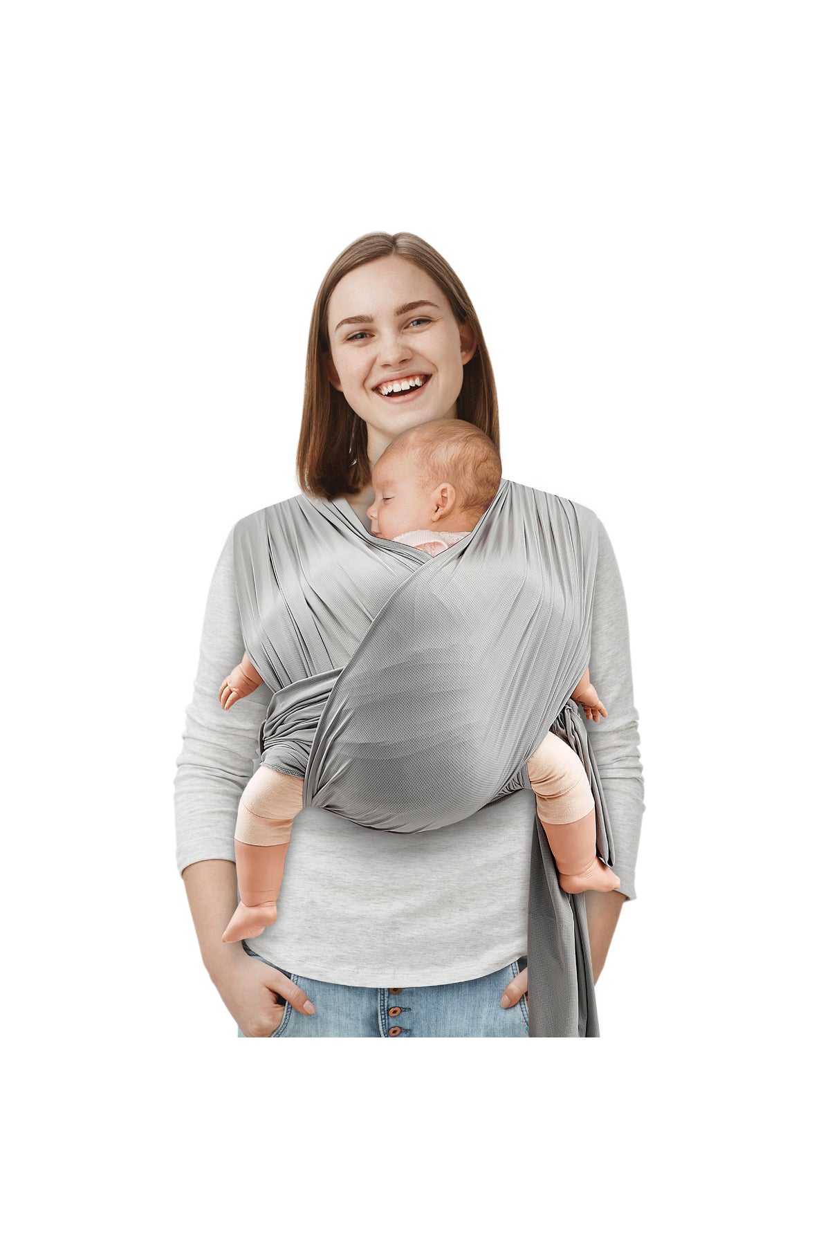 MOON KaryGo Baby Sling Carrier-Mid Grey