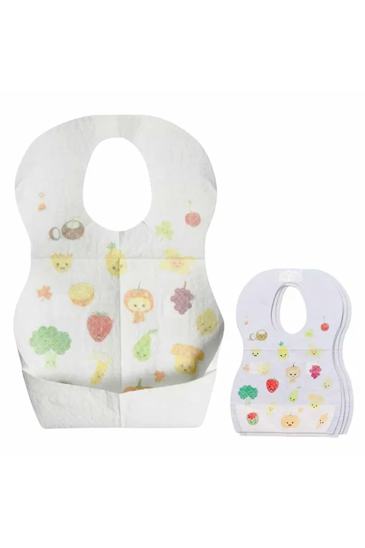 Star Babies - Baby Plate & Disposable Towel 3pcs & Bibs 10pcs - Cream