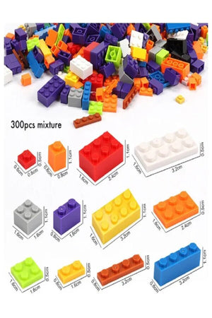 StarMarz 300-Piece Multi-Functional Toy Block Table – Multicolor