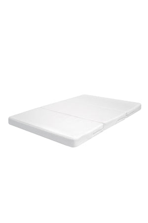 Moon  Trifold Baby Mattress, Dual-Sided Folding Foam Mattress for Newborns & Toddlers (0 Months+)- White