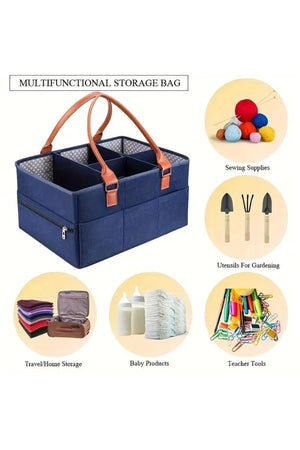 Star Babies Caddy Diaper bag organizer - Navy Blue
