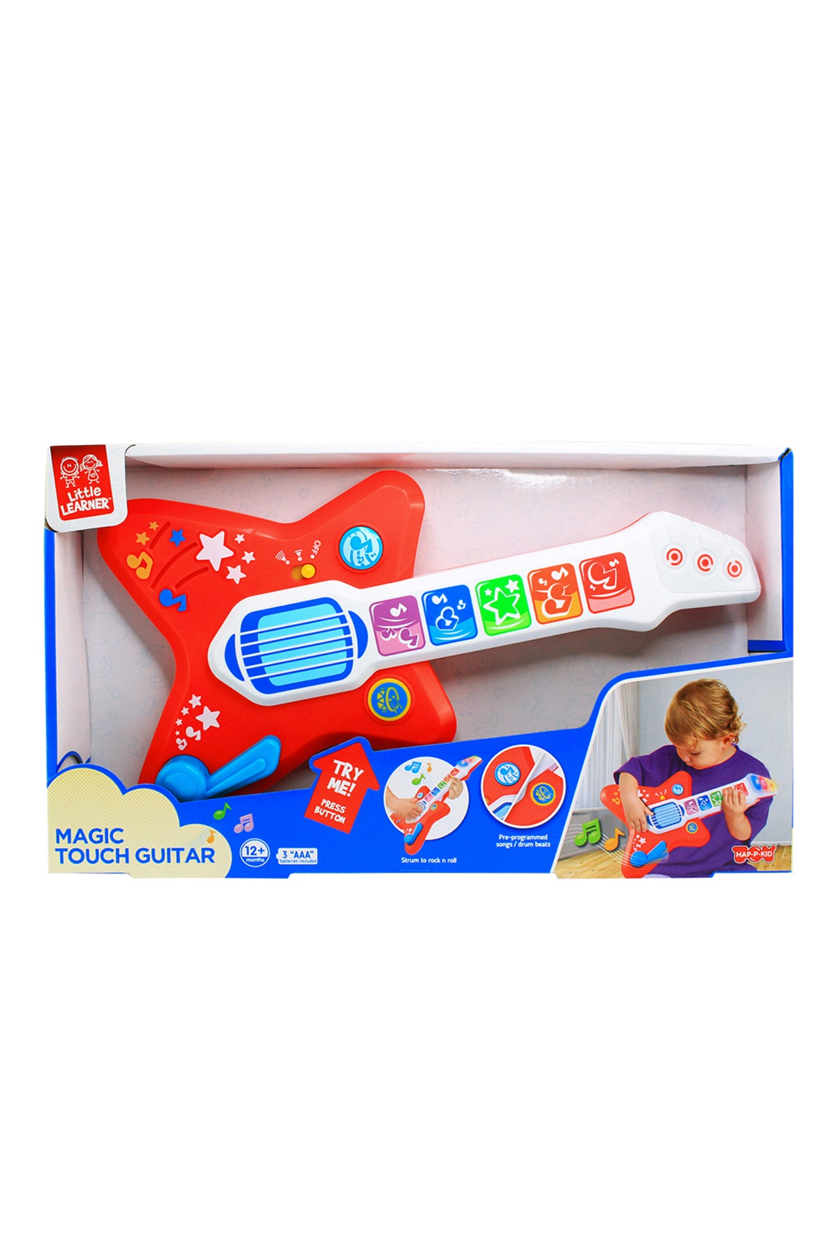 Little Learners Magic Touch Guitar - Interactive Baby Guitar Toy