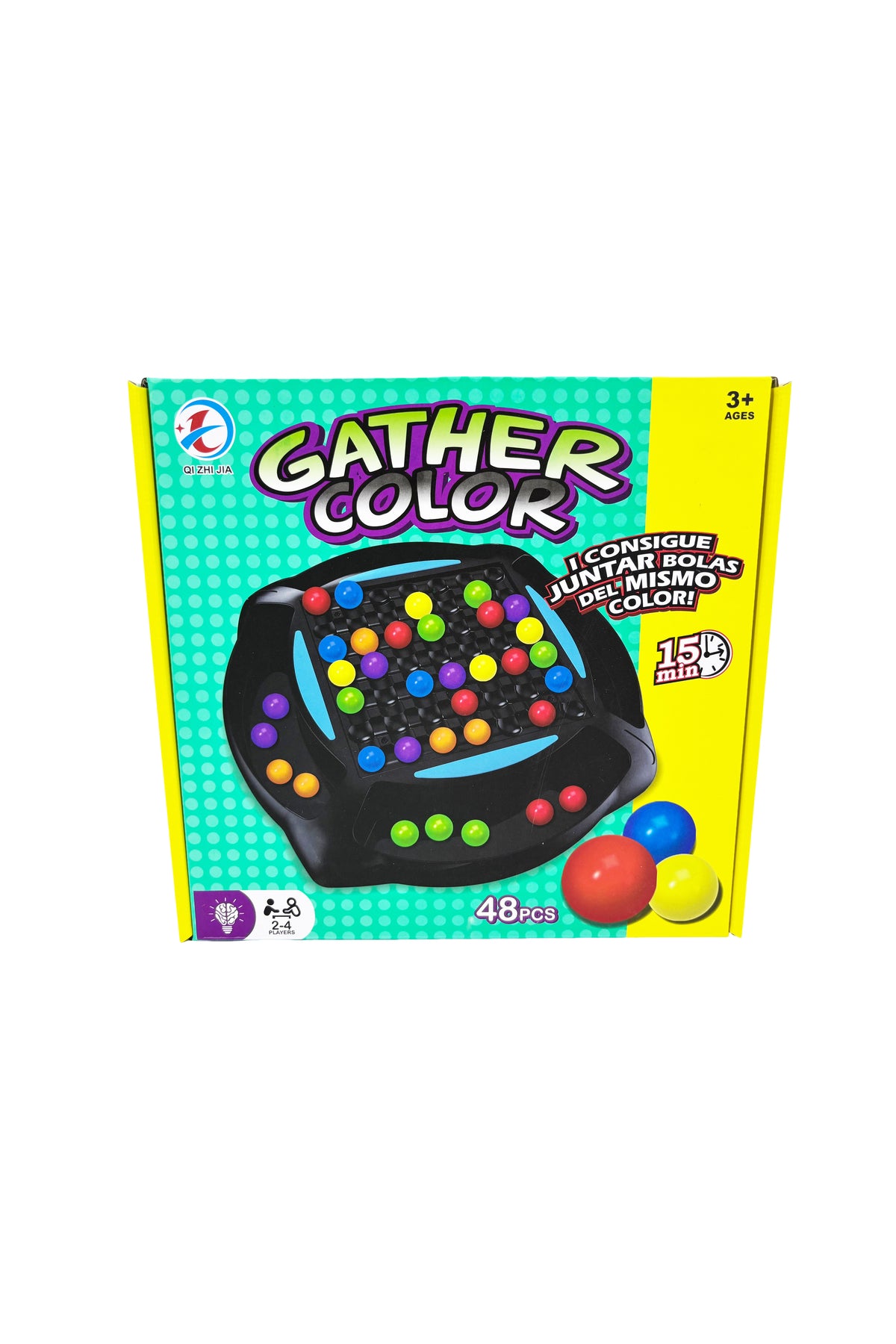Gather Color Matching Game for Kids 4+ | Fast-Paced Color Sorting Board Game with Balls & Tweezers | Educational STEM Toy for Focus, Coordination & Family Fun