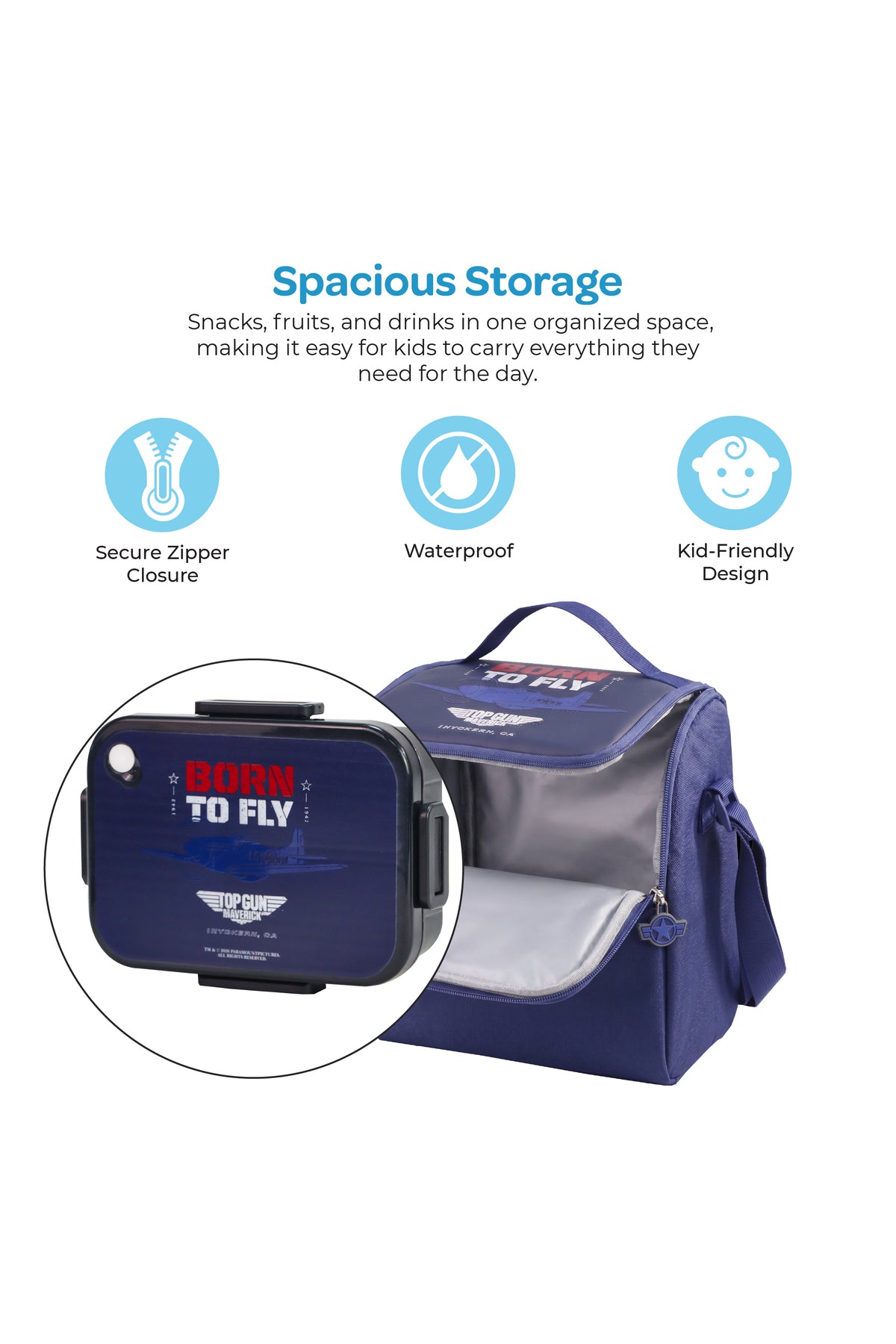 MOON Kids Insulated Lunch Bag – Leakproof Thermal Lunch Box for Boys & Girls | Durable, Lightweight & Easy-Clean | Perfect for School, Daycare & Outdoor Use