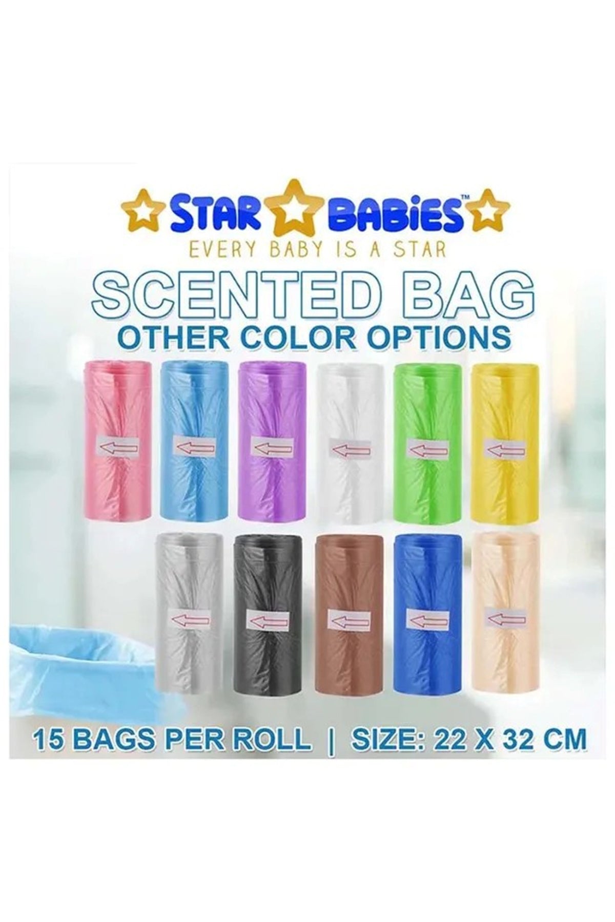 Star Babies Scented Bags -  Blue and White