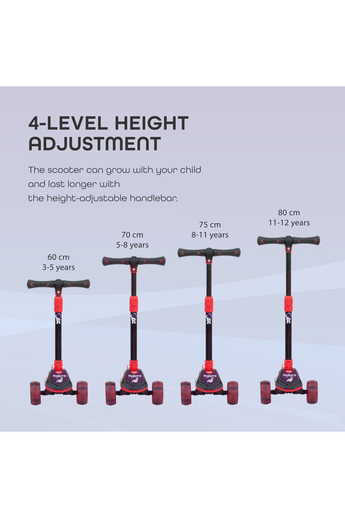 MOON Xplora Baby Scooter - Red