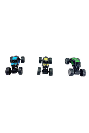 2CH Remote Control Off-Road Car for Kids, Mini RC Monster Truck with Easy Dual-Channel Controller, Durable Shockproof Racing Toy Car, Indoor Outdoor Play Vehicle, Assorted Colors