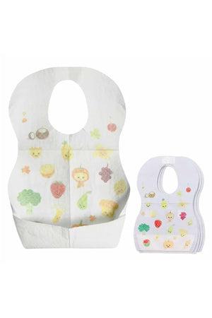 Star Babies 5-Piece Fruit Printed Disposable Bibs