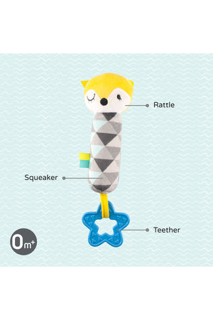 MOON A good night soft Rattle toy - (Fox)