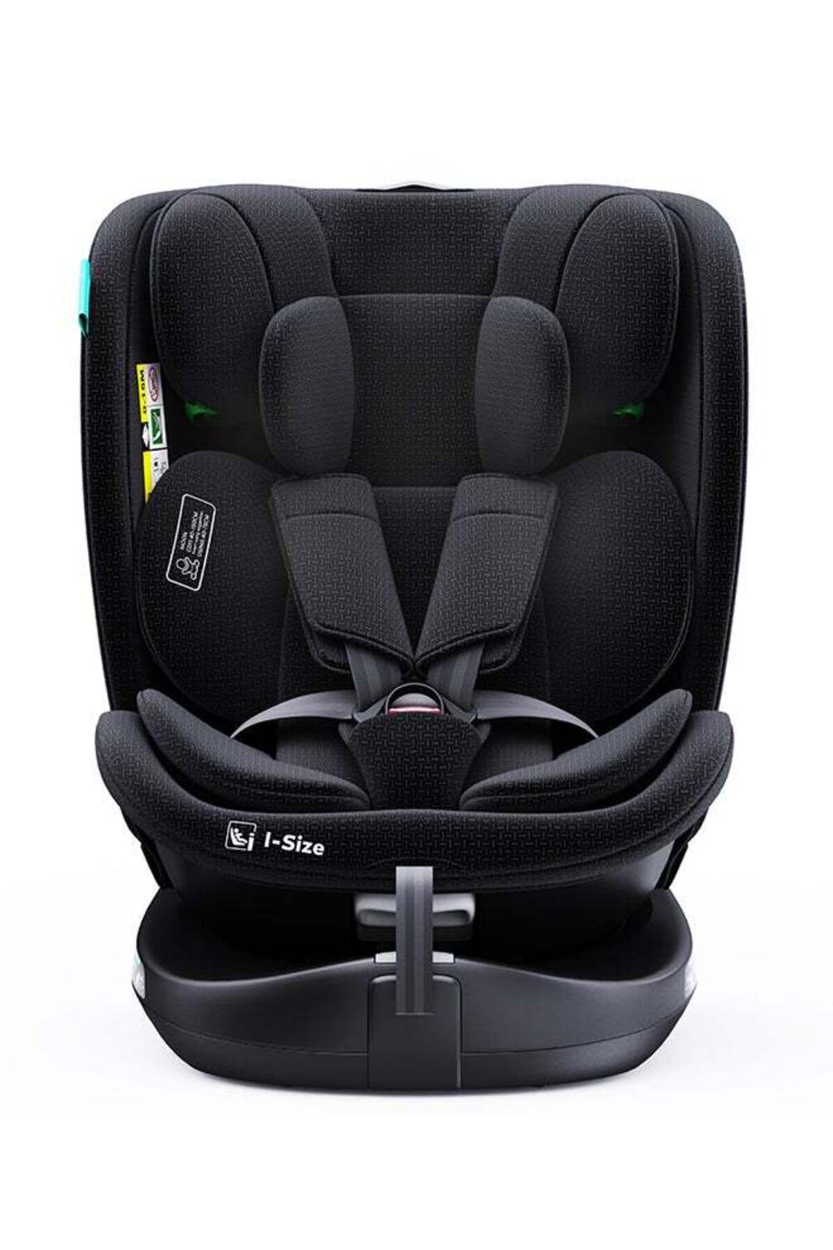 MOON GYRO Baby Car Seat for Child Group 0+/1/2/3 (0-36 kg/0-12 Year) ISOFIX+ Top Tether Rotation 360° - Black