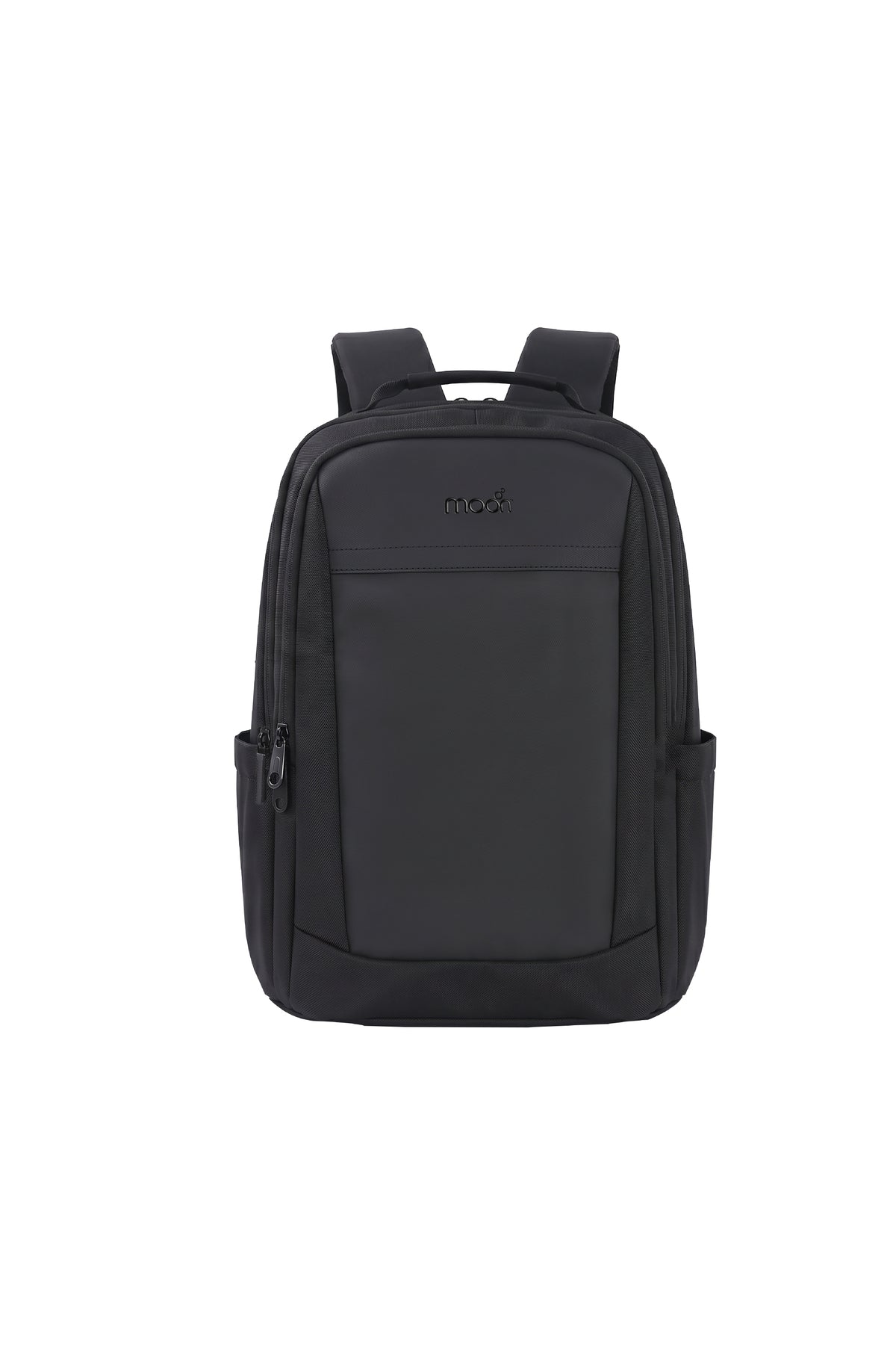 MOON School Backpack, Lightweight Backpack with Laptop Compartment-  Black