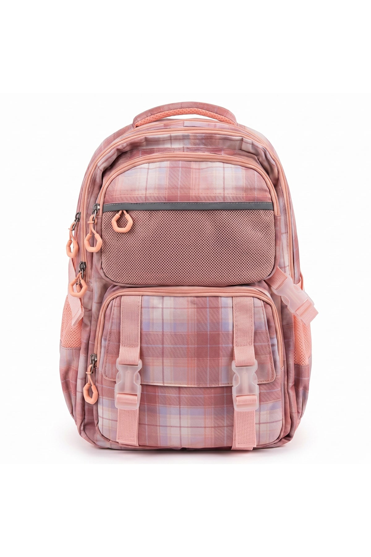 Cocobee Backpack with Adjustable Straps, Zipper Closure & Side Bottle Pocket – Pink, 15 Inches, 5 Years + Pencil Case for Girls
