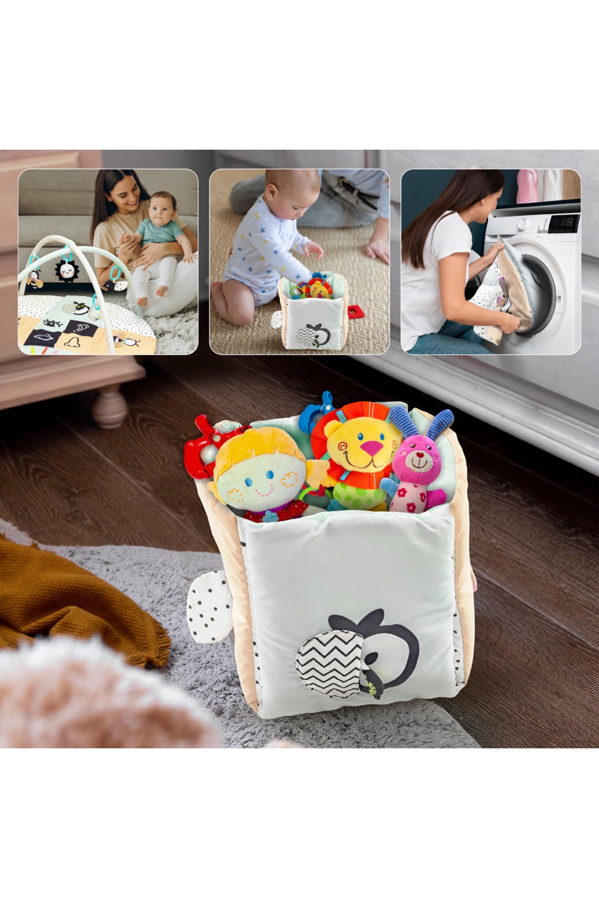 MOON Quirky 2-in-1 Convertible Playmat & Storage Bag - for 6m+