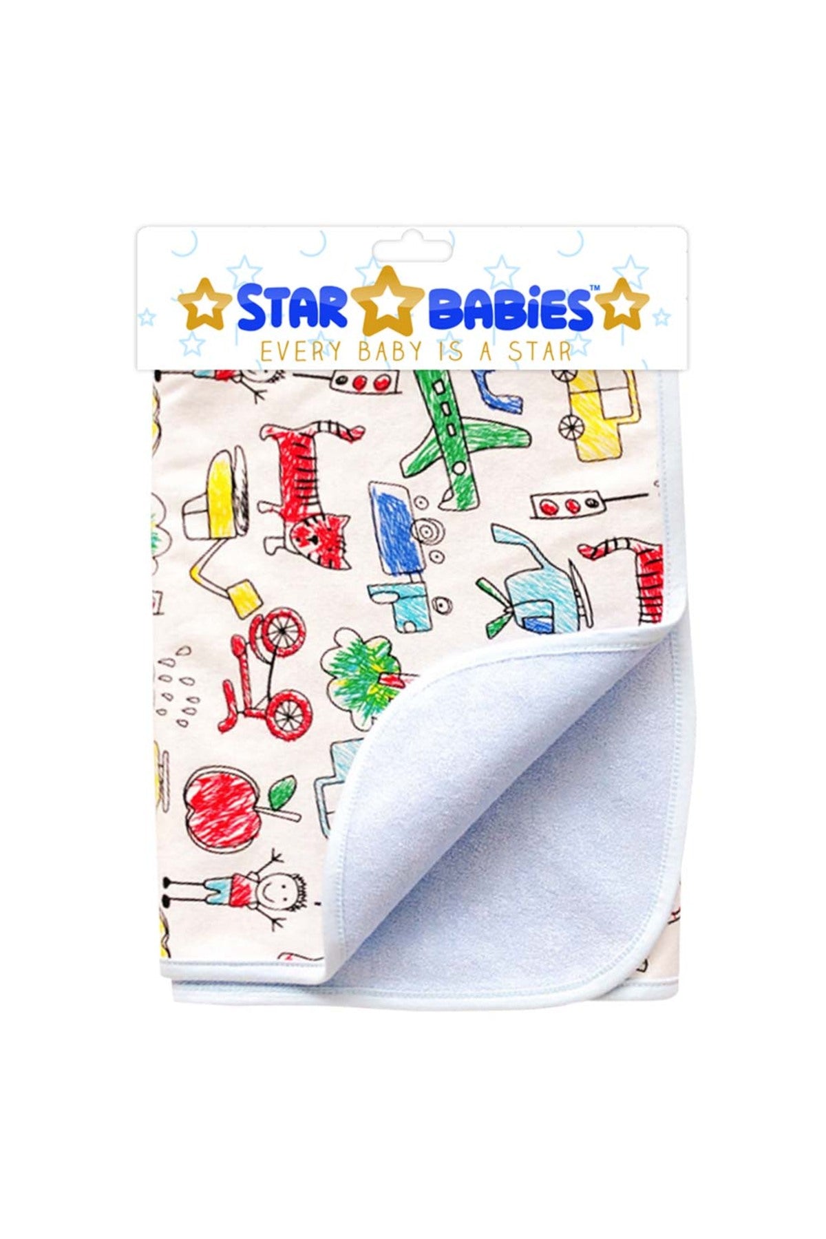 Star Babies Reusable Changing Mats - Blue
