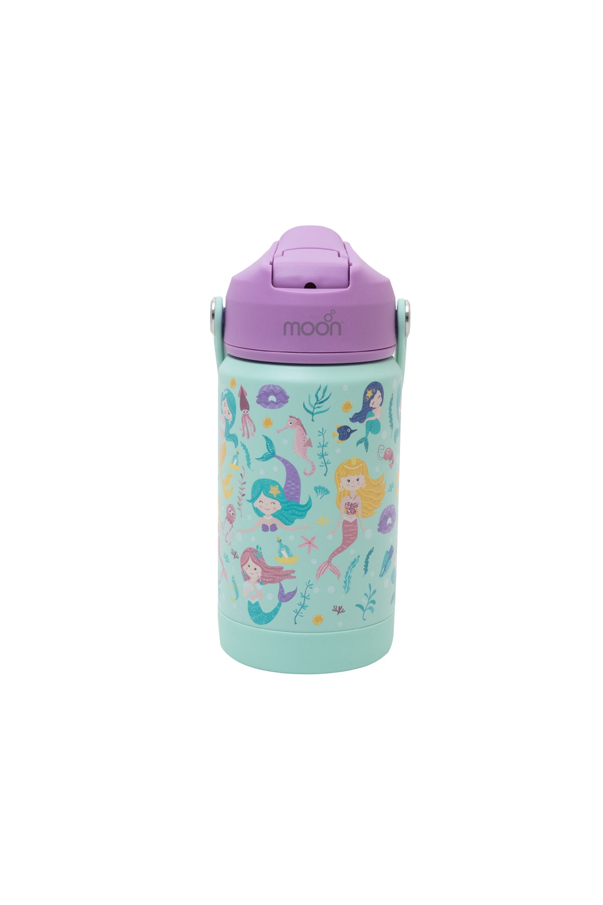MOON Kids Insulated Water Bottle – BPA Free,Leak Proof Sipper for Toddlers – Eco-Friendly – Stays Cold or Warm for Hours - Mermaid