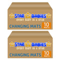 Star Babies Pink Disposable Changing Mat Pack of 10 - Buy one Get one Free