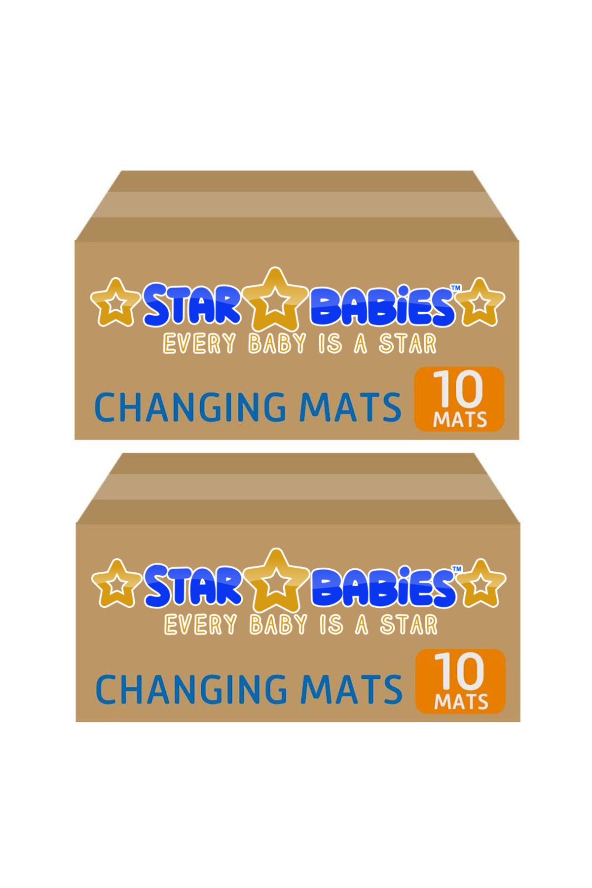 Star Babies Pink Disposable Changing Mat Pack of 10 - Buy one Get one Free